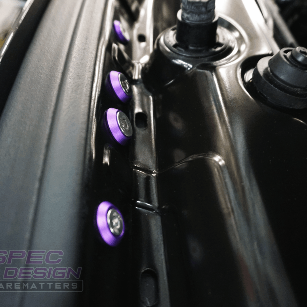 ZSPEC "Stage 1" Dress Up Bolts® Fastener Kit for '14-19 BMW 435i F32 3.0T, Stainless & Billet - ZSPEC Design LLC - Hardware Fasteners - 435i, bmw, F32, Fastener Kit, stage 1 - zspecdesign.com