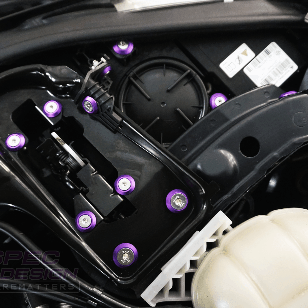 ZSPEC "Stage 1" Dress Up Bolts® Fastener Kit for '14-19 BMW 435i F32 3.0T, Stainless & Billet - ZSPEC Design LLC - Hardware Fasteners - 435i, bmw, F32, Fastener Kit, stage 1 - zspecdesign.com