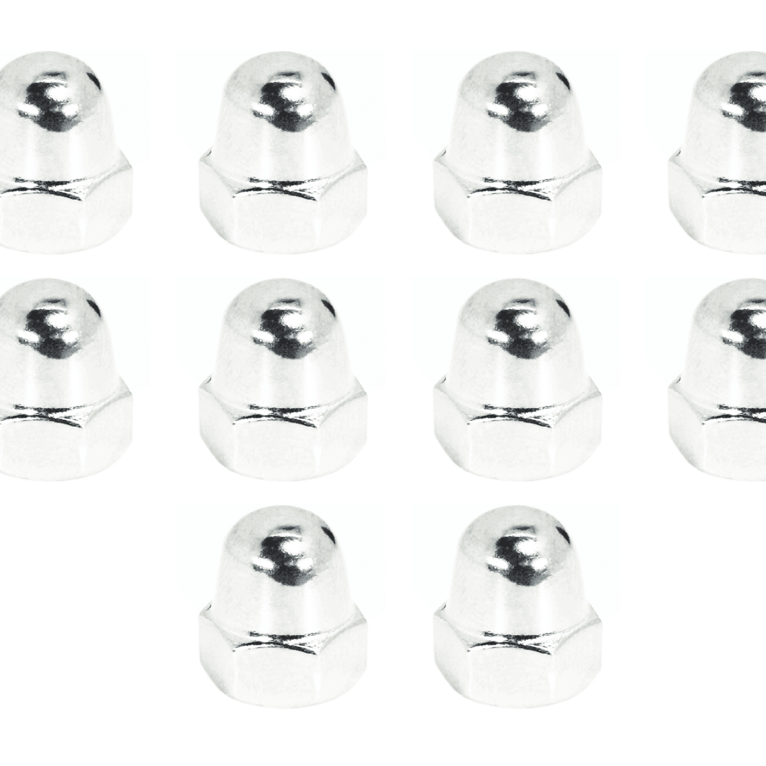 ZSPEC M5-0.8 Acorn Nuts , SUS304 Stainless Steel, 10-Pack - ZSPEC Design LLC - Hardware Fasteners - 10-pack, acorn, m5, stainless - zspecdesign.com