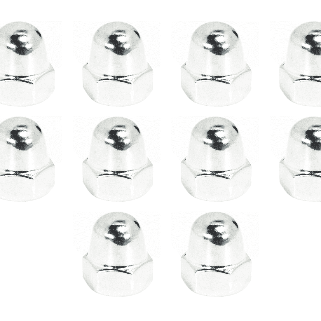 ZSPEC M8-1.25 Acorn Nuts , SUS304 Stainless Steel, 10-Pack - ZSPEC Design LLC - Hardware Fasteners - 10-pack, acorn, m8, stainless - zspecdesign.com