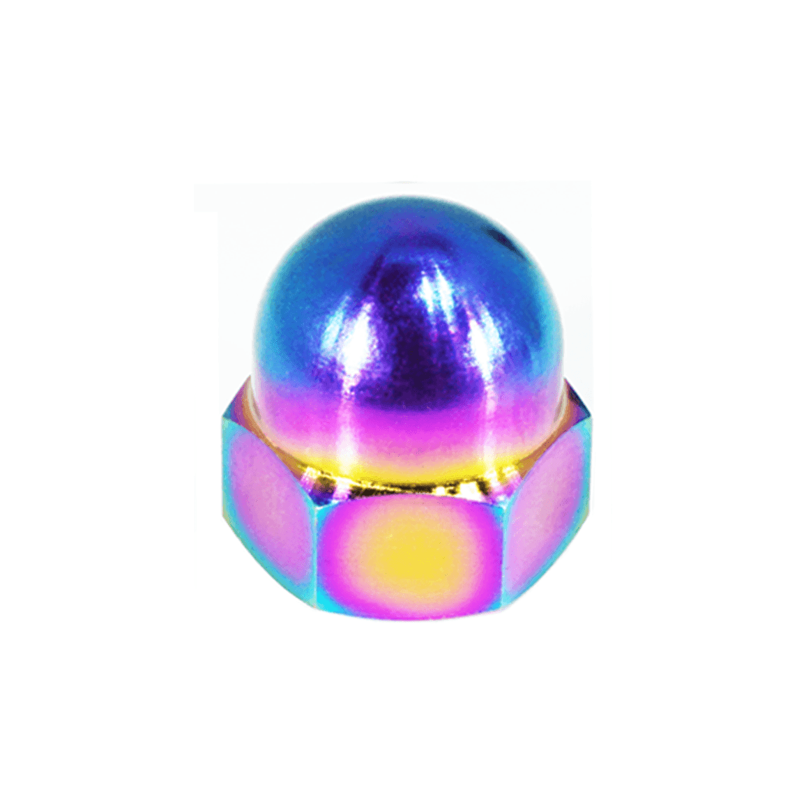 ZSPEC M8-1.25 Metric Acorn Nut, Grade-5 Titanium, Per Nut - ZSPEC Design LLC - Hardware Fasteners - acorn, m8, per each, per nut, titanium - zspecdesign.com