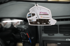 ZSPEC's "Spring" Scented Air Freshener  ~3 wide, printed on both sides.  Simple addition to freshen up the interior of your ride.  Keywords Upgrade Performance Interior Enhance Your Ride