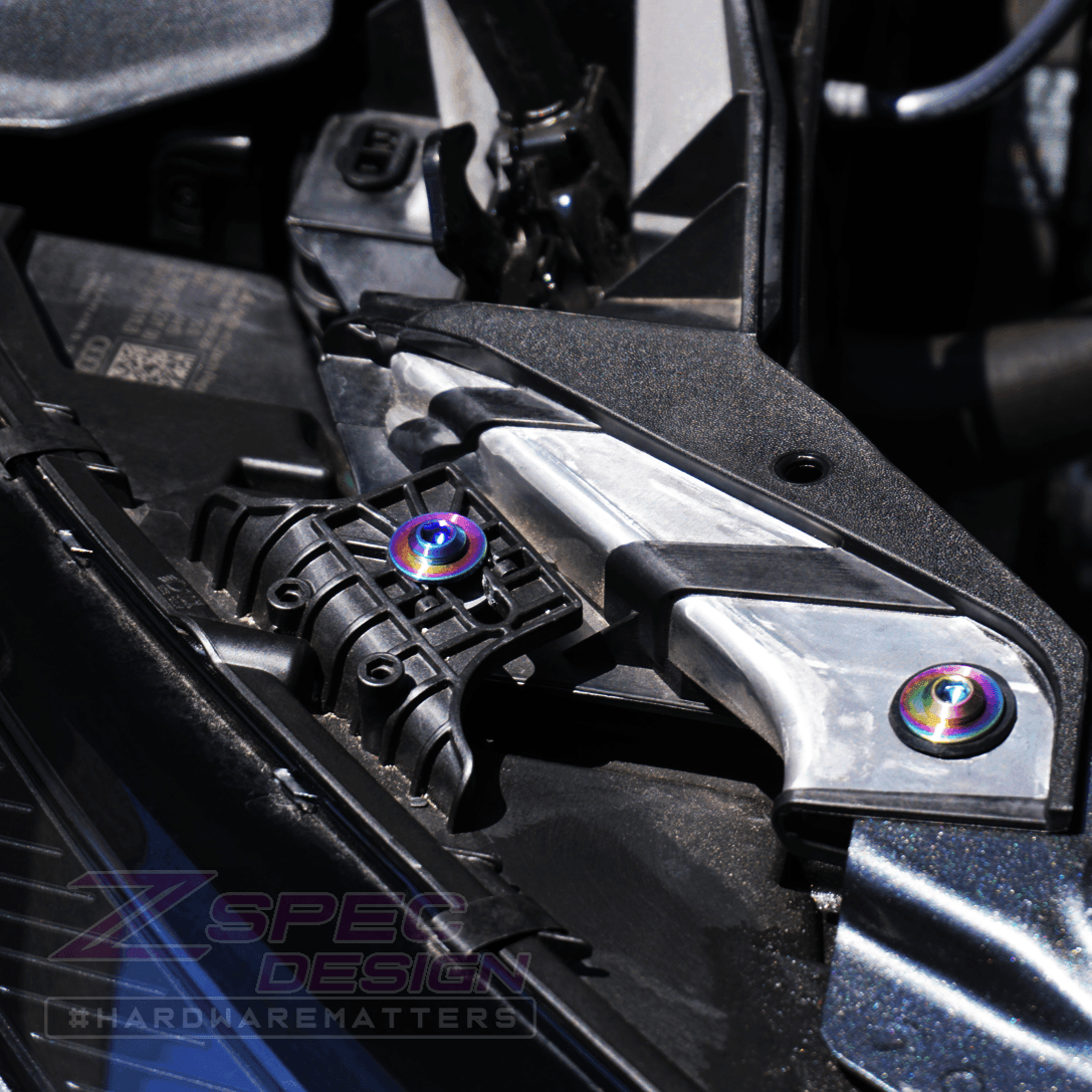 ZSPEC "Stage 2" Dress Up Bolts® Fastener Kit for '16-20 Audi A4 B9 2.0L, Titanium - ZSPEC Design LLC - Hardware Fasteners - a4, audi, b9, Fastener Kit, stage 2 - zspecdesign.com