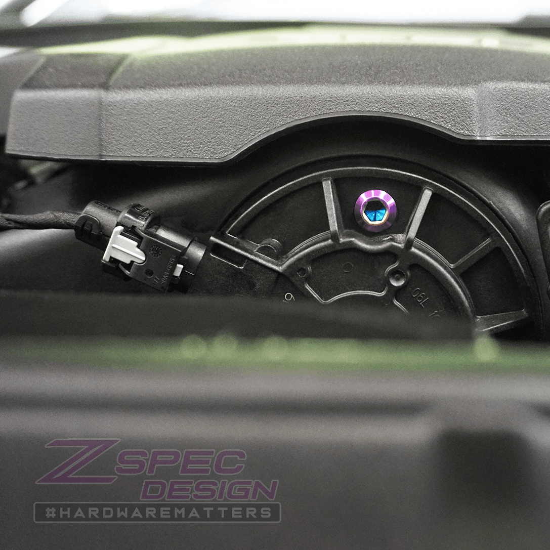 ZSPEC "Stage 2" Dress Up Bolts® Fastener Kit for '16-20 Audi A4 B9 2.0L, Titanium - ZSPEC Design LLC - Hardware Fasteners - a4, audi, b9, Fastener Kit, stage 2 - zspecdesign.com