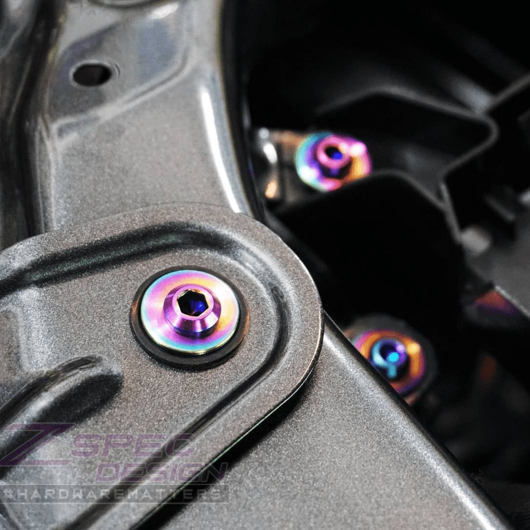 ZSPEC "Stage 2" Dress Up Bolts® Fastener Kit for '16-20 Audi A4 B9 2.0L, Titanium - ZSPEC Design LLC - Hardware Fasteners - a4, audi, b9, Fastener Kit, stage 2 - zspecdesign.com