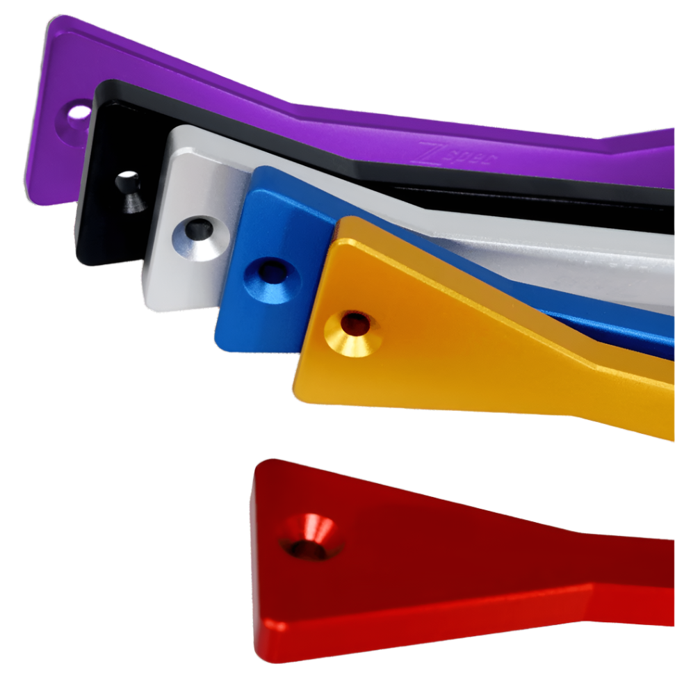 ZSPEC Battery Hold Down/Bracket for '09-20 Nissan 370z Z34, Billet w/ Stainless Hardware - ZSPEC Design LLC - Hardware Fasteners - 370z, accessory, battery, battery bracket, bracket, nissan, Stainless, z34 - zspecdesign.com