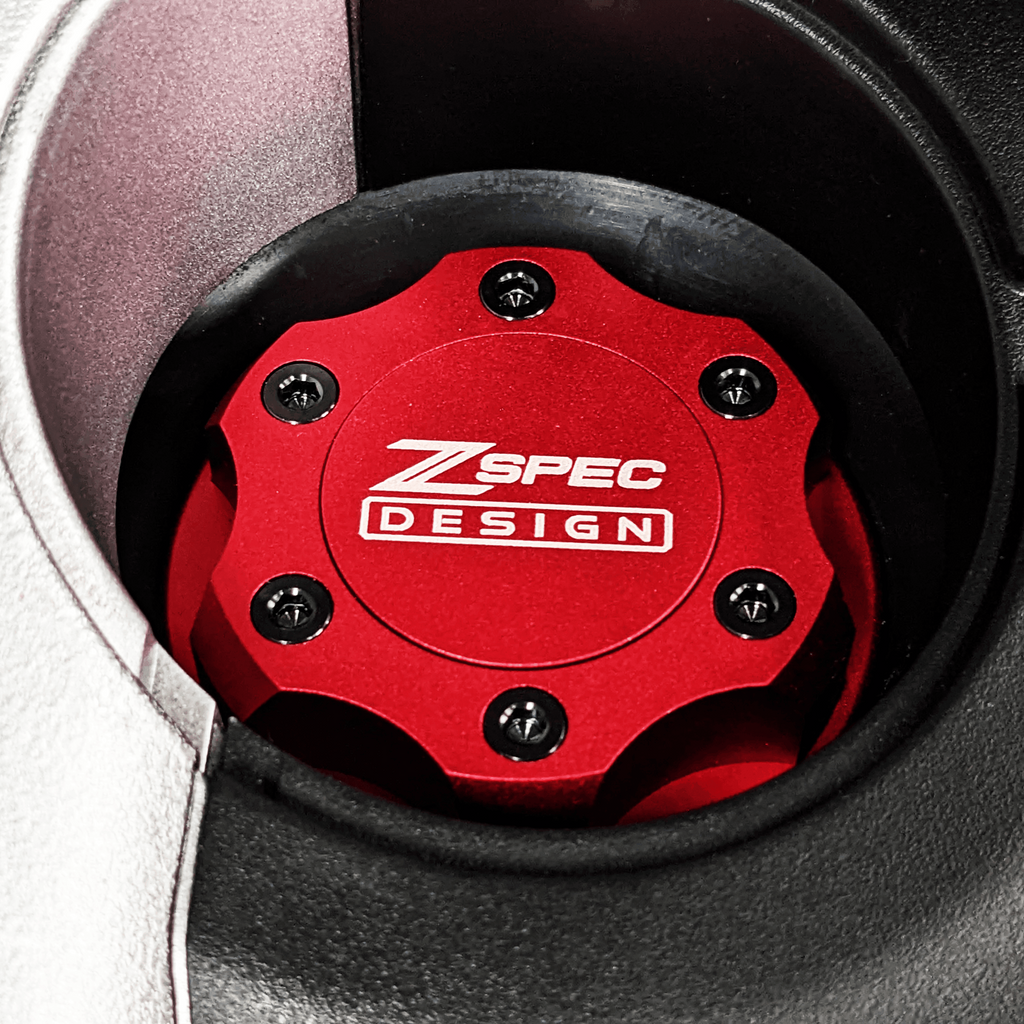 アクセサリー RacingLine Billet Engine oil filler cap zspec_billet_titanium_red-