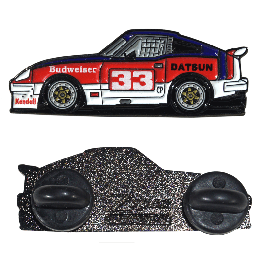 ZSPEC BSR-Racing Datsun #33 Tribute Lapel / Hat Pin - ZSPEC Design LLC - Hardware Fasteners - accessory, bob sharp, bsr, lapel, lifestyle, nissan, nissan pin, pin, race car pin, Z - zspecdesign.com