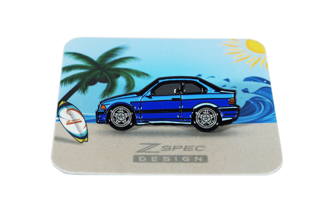 ZSPEC Collector Lapel / Hat Pin - Tribute to the BMW E46 Gift Holiday Man Cave Garage Art Men Man Woman Car Nut Enthusiast Hobby Auto Car Race Dress Up Gift Accessory Holiday Custom Limited