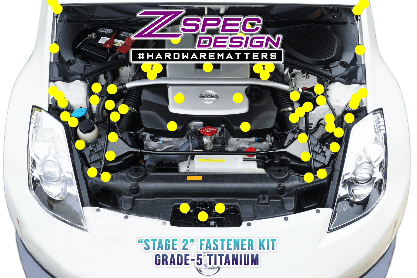 ZSPEC “Stage 2” Dress Up Bolts®/Fastener Kit for ‘03-‘08 Nissan