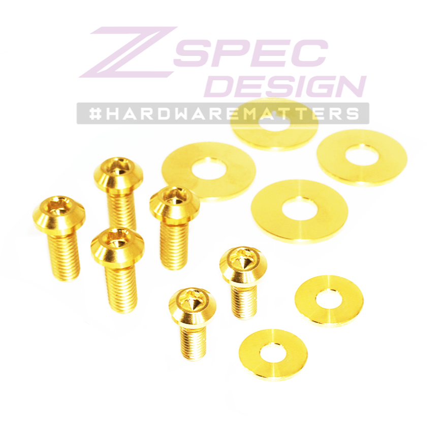 ZSPEC Trunk Dress Up Bolts® Fastener Kit for '15-21 Subaru WRX & STi, Titanium - ZSPEC Design LLC - Hardware Fasteners - 86, brz, Fastener Kit, gr86, subaru, toyota - zspecdesign.com