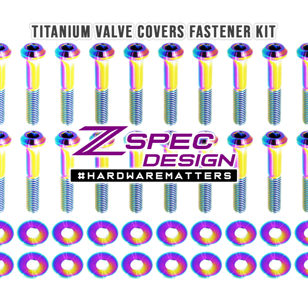 ZSPEC Titanium Valve Covers Fastener Kit for '16+ Chevy V8 Camaro SS - ZSPEC Design LLC - Hardware Fasteners - camaro, chevrolet, chevy, Fastener Kit, SS V8 - zspecdesign.com