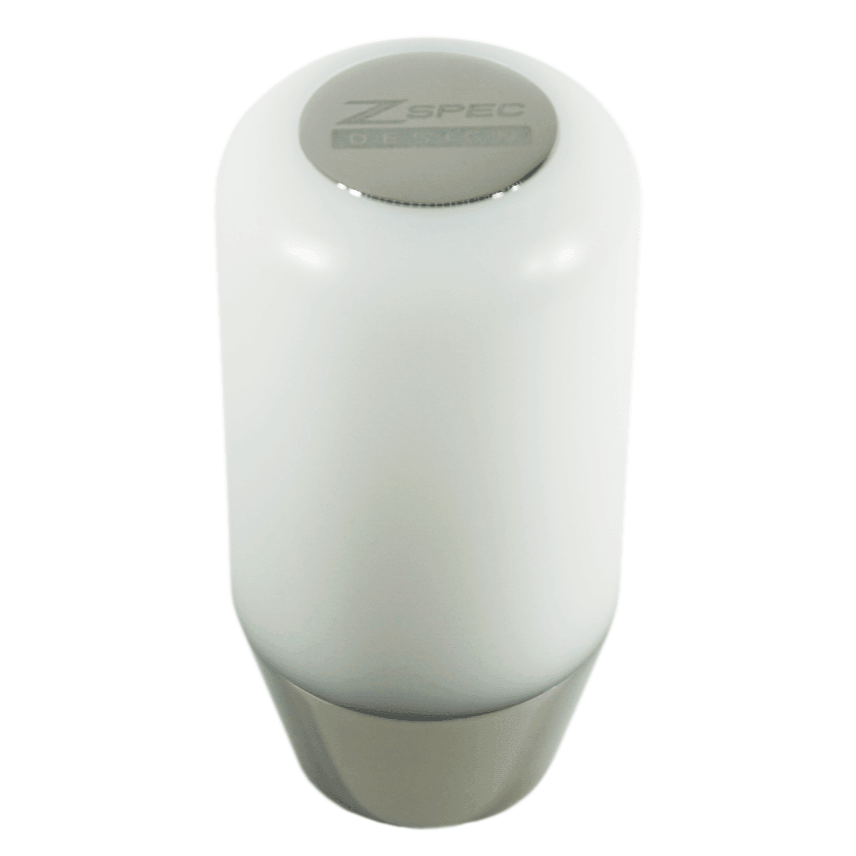 ZSPEC Shift Knob, M8-1.25, Delrin & Stainless, 4-Speed Shift Pattern Coin - ZSPEC Design LLC - Vehicle Shift Knobs - 180sx, 200sx, 240z, 260z, 323, 626, accessory, datsun, EVO, EVO 10, frontier, mazdaspeed, mx3, Nismo, Nissan, patrol, probe, rx-7, rx7, sentra, Shift Knob - zspecdesign.com