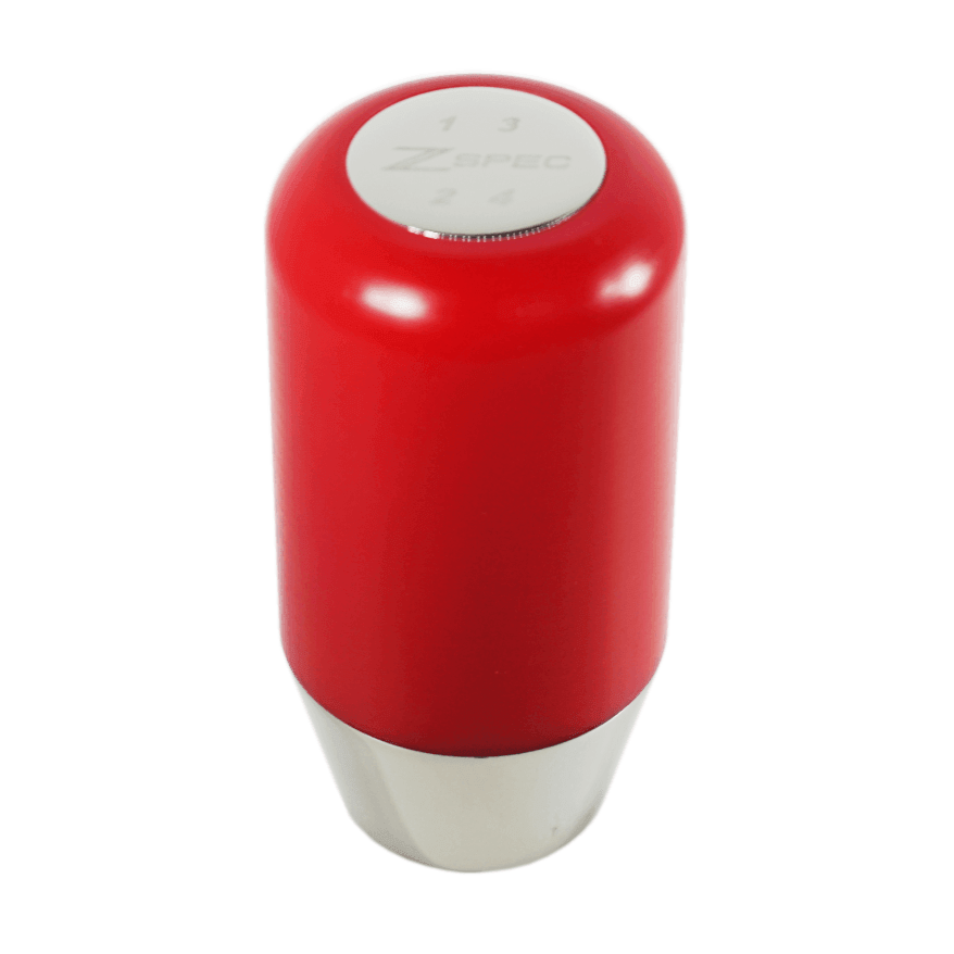 ZSPEC Shift Knob, M8-1.25, Delrin & Stainless, 4-Speed Shift Pattern Coin - ZSPEC Design LLC - Vehicle Shift Knobs - 180sx, 200sx, 240z, 260z, 323, 626, accessory, datsun, EVO, EVO 10, frontier, mazdaspeed, mx3, Nismo, Nissan, patrol, probe, rx-7, rx7, sentra, Shift Knob - zspecdesign.com