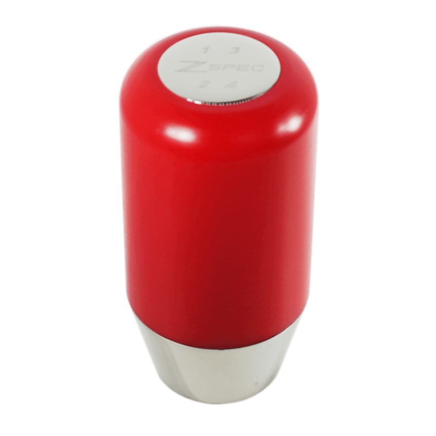 ZSPEC Shift Knob, M12-1.25, Delrin & Stainless, 4-Speed Shift Pattern Coin - ZSPEC Design LLC - Vehicle Shift Knobs - 323, 626, accessory, EVO, EVO 10, mazdaspeed, mx3, Nismo, Nissan, patrol, probe, rx-7, rx7, Shift Knob - zspecdesign.com
