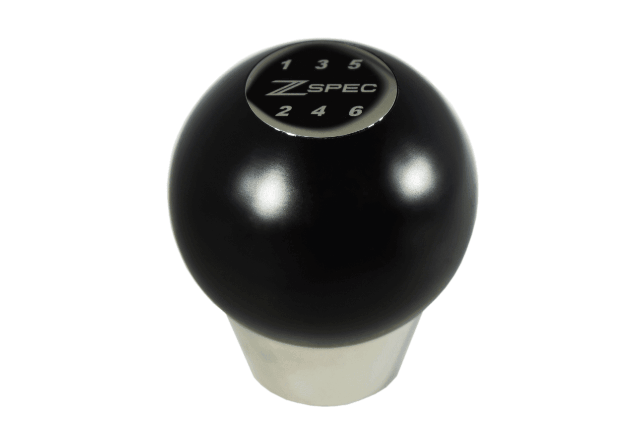ZSPEC Shift Knob, M12-1.25, Delrin & Stainless, 6-Speed Shift Pattern Coin