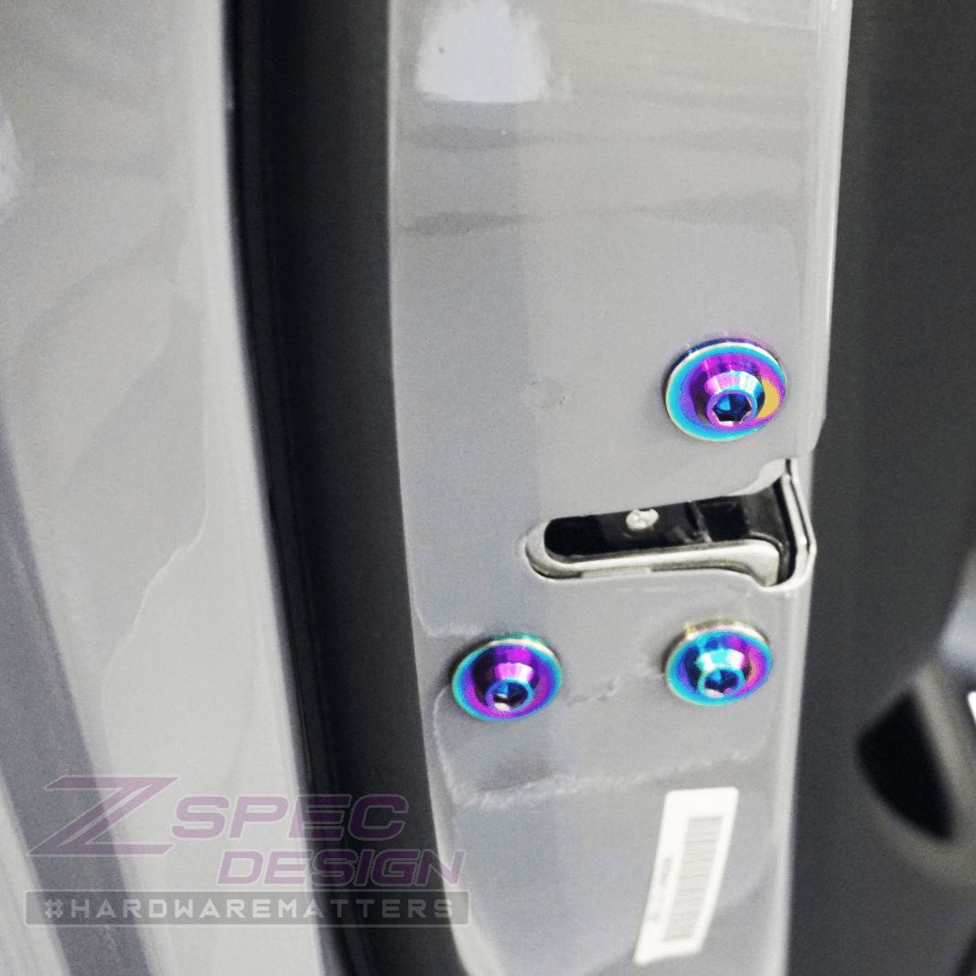 ZSPEC Dress Up Bolts® Fastener Kit, Door Jams Area for Nissan Frontier D41, Titanium - ZSPEC Design LLC - Hardware Fasteners - 300zx, door, door jam, Fastener Kit, nissan, z31 - zspecdesign.com