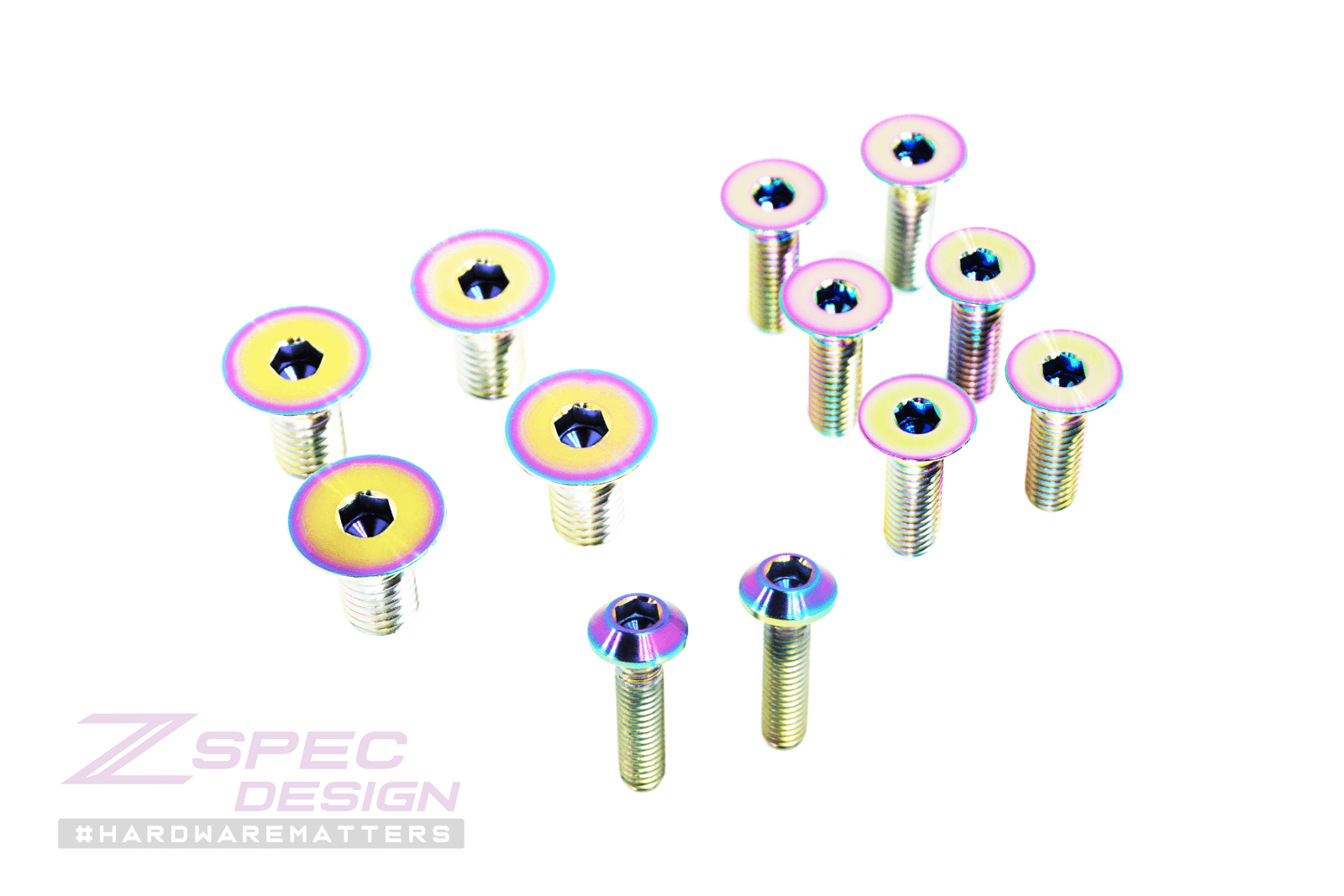 ZSPEC Dress Up Bolts® Fastener Kit, Door Jams Area for Nissan Z32 300zx, Titanium - ZSPEC Design LLC - Hardware Fasteners - 300zx, door, door jam, Fastener Kit, nissan, z32 - zspecdesign.com