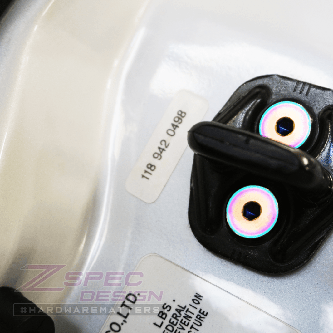 ZSPEC Dress Up Bolts® Fastener Kit, Door Jams Area for Nissan Z32 300zx, Titanium - ZSPEC Design LLC - Hardware Fasteners - 300zx, door, door jam, Fastener Kit, nissan, z32 - zspecdesign.com