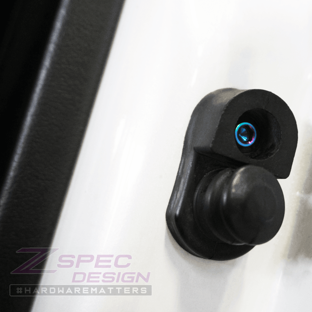 ZSPEC Dress Up Bolts® Fastener Kit, Door Jams Area for Nissan Z32 300zx, Titanium - ZSPEC Design LLC - Hardware Fasteners - 300zx, door, door jam, Fastener Kit, nissan, z32 - zspecdesign.com