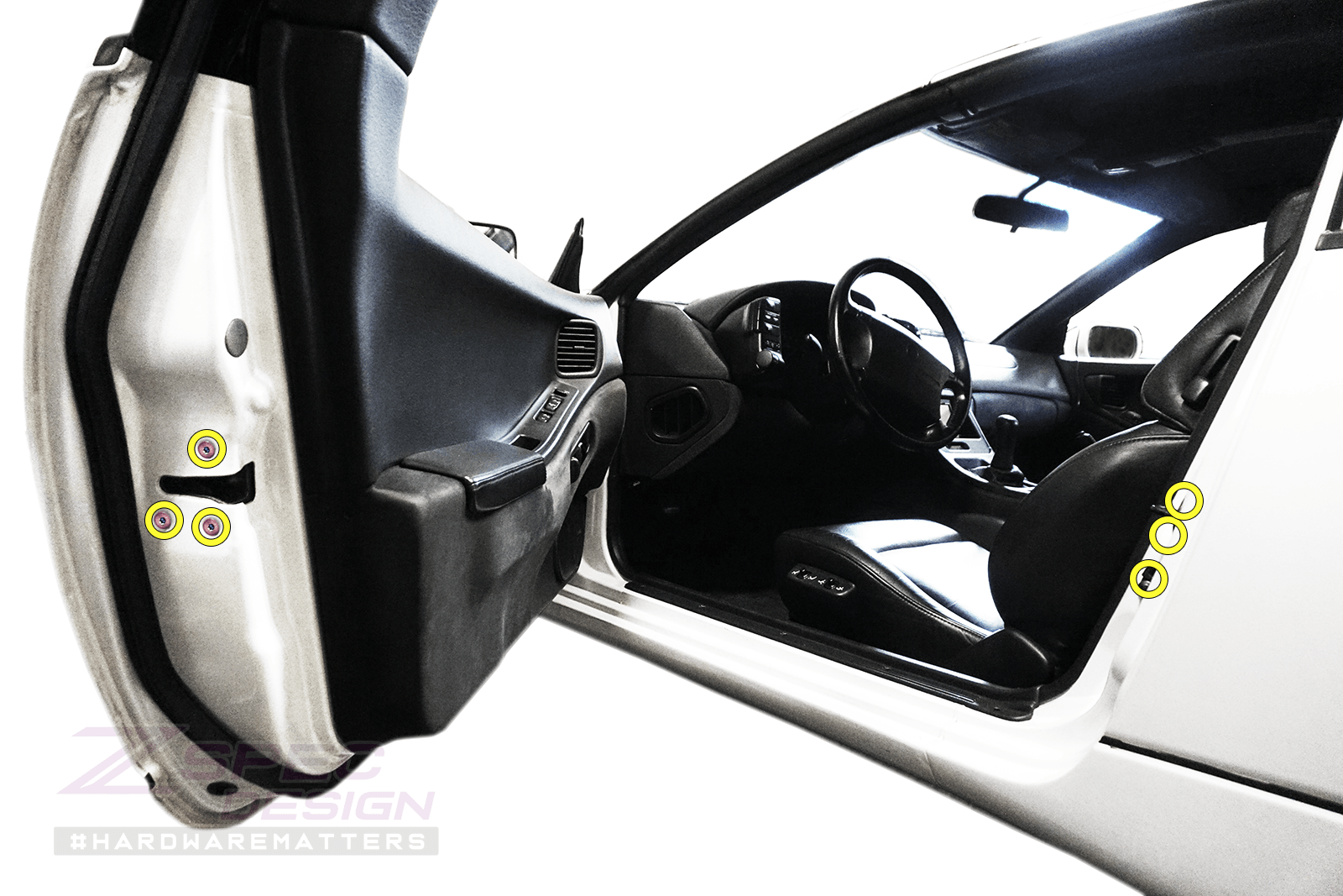 300zx aluminum top door panels