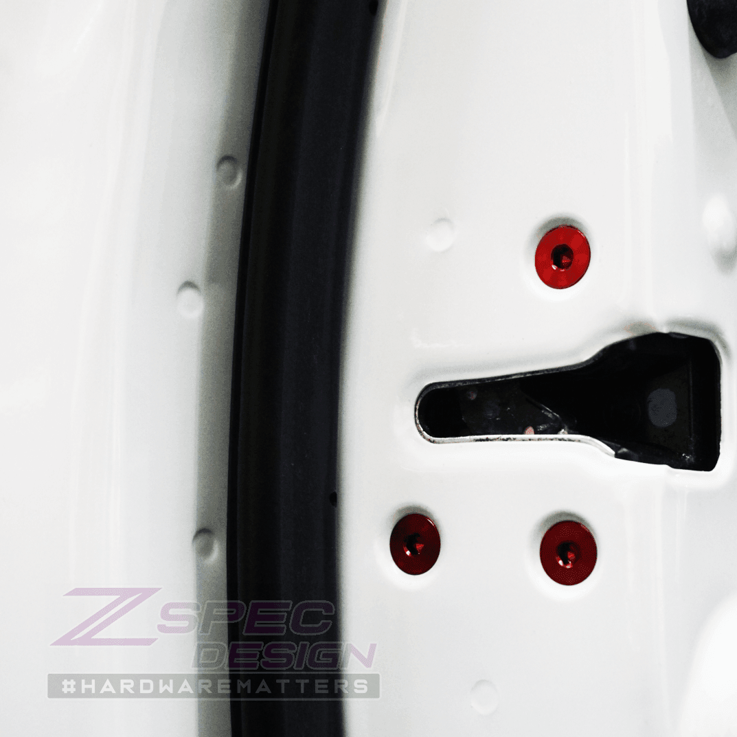 ZSPEC Dress Up Bolts® Fastener Kit, Door Jams Area for Nissan Z33 350z, Titanium - ZSPEC Design LLC - Hardware Fasteners - 350z, door, door jam, Fastener Kit, nissan, z33 - zspecdesign.com