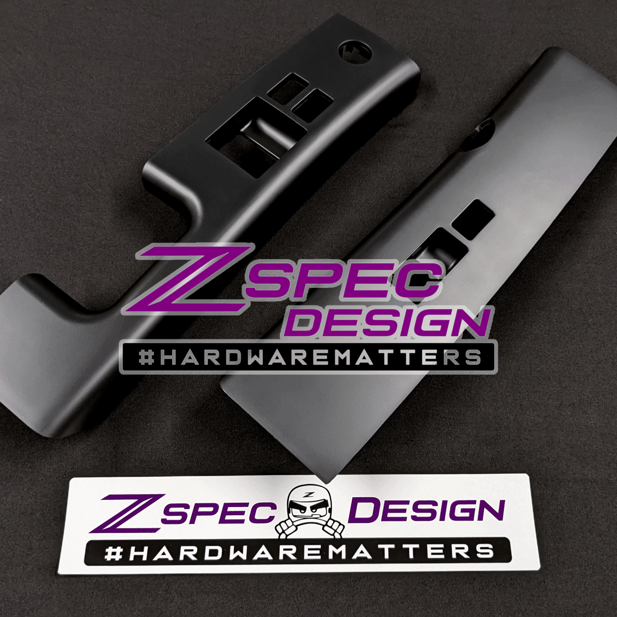 ZSPEC 350z Z33 Interior Door Window Switch Finisher Set for LHD '06-09, Black - ZSPEC Design LLC - Hardware Fasteners - 350z, 350z Window Switch Finishers, door, finisher, handle, nissan, window - zspecdesign.com