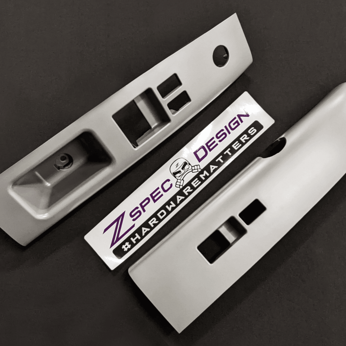 ZSPEC 350z Z33 Interior Door Window Switch Finisher Set for LHD '03-05, Grey - ZSPEC Design LLC - Hardware Fasteners - 350z, 350z Window Switch Finishers, door, finisher, handle, nissan, window - zspecdesign.com