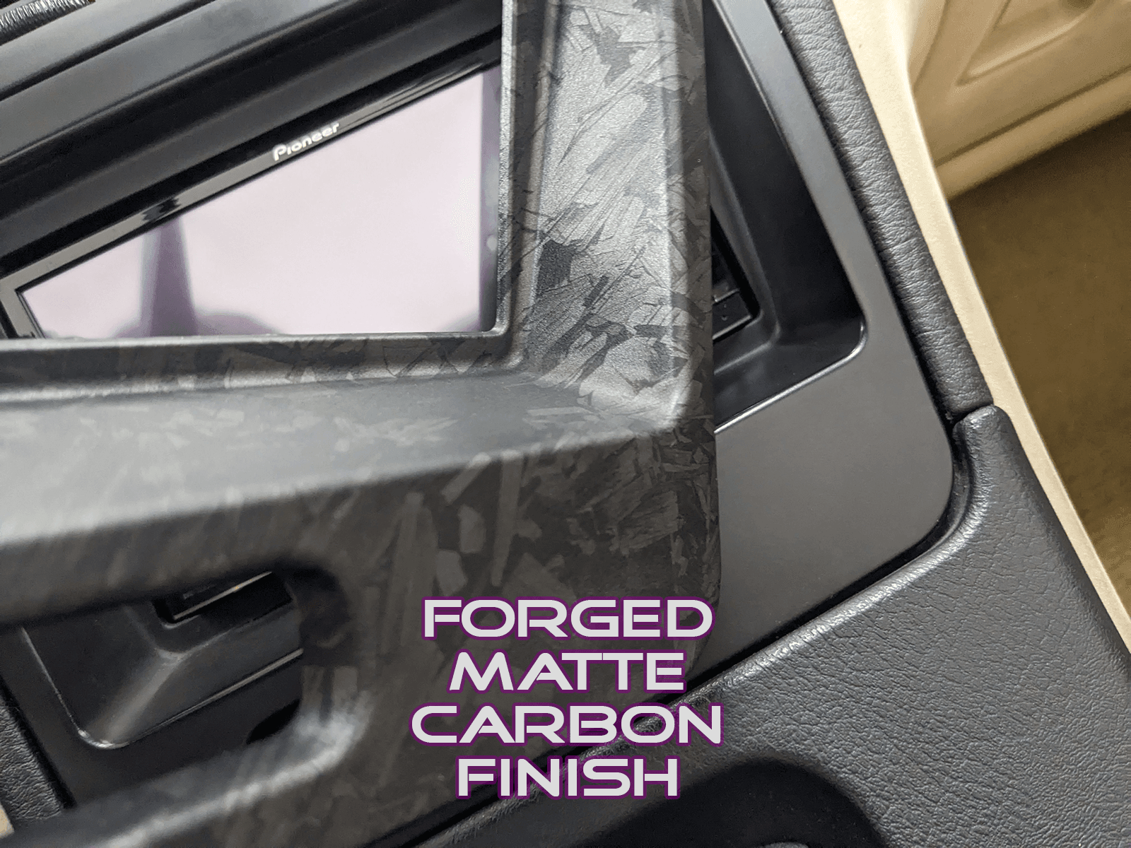 ZSPEC LHD Hydro-Dipped Double-Din Radio Bezel w/Brackets, Nissan Z32 300zx - ZSPEC Design LLC - Hardware Fasteners - 300zx, din, double, lhd, nissan, repro, stereo, z32 - zspecdesign.com