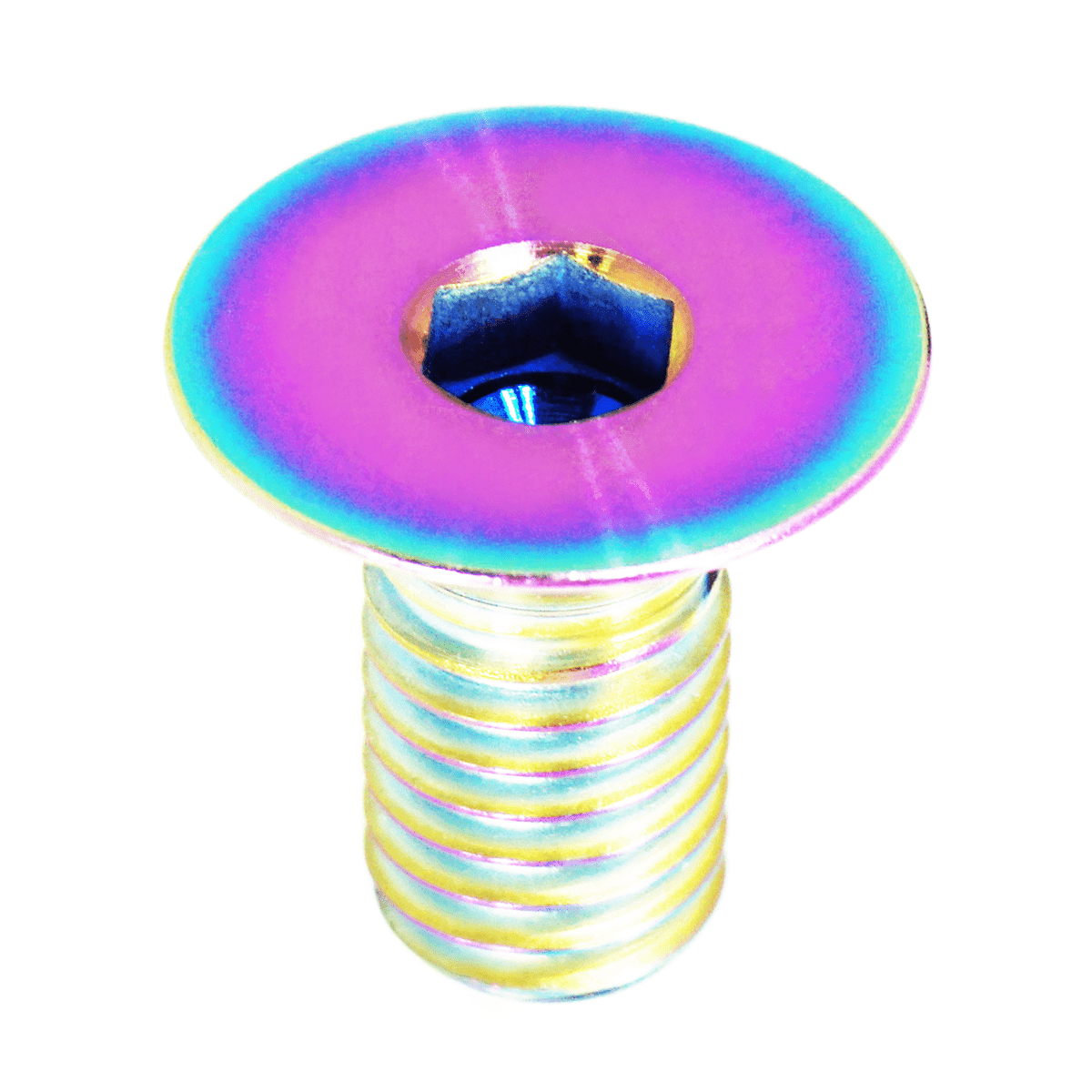 ZSPEC M6-1.0x25mm Flat-Head FHSC Fastener/Bolt, Titanium Grade-5, Per Each - ZSPEC Design LLC - Hardware Fasteners - Dress Up Bolt, FHSC, m6, per each, titanium - zspecdesign.com