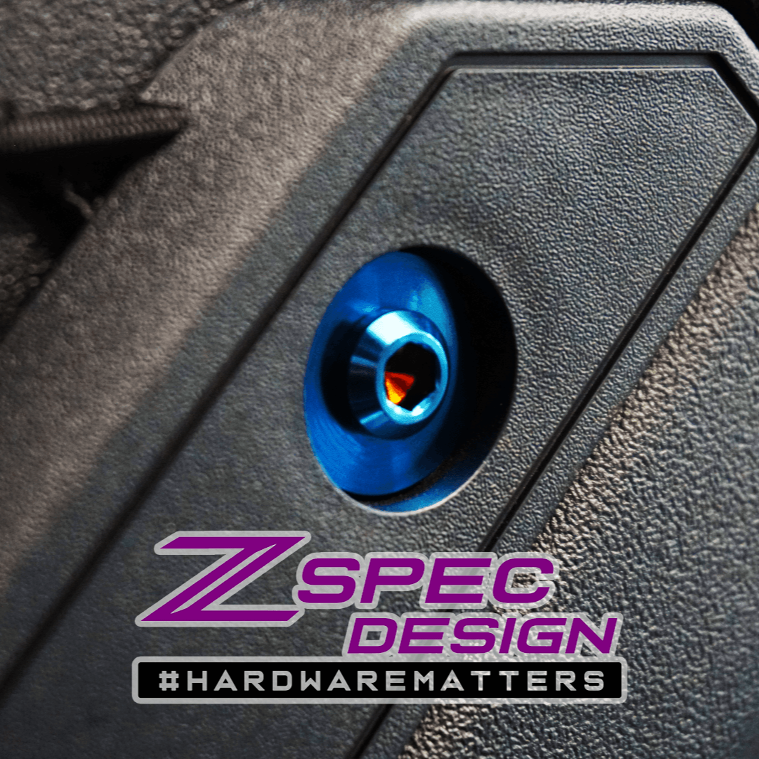 ZSPEC Interior Dress Up Bolts® Fastener Kit for 21+ Ford Bronco 2.7L, Titanium & Billet - ZSPEC Design LLC - Hardware Fasteners - Bronco, Fastener Kit, ford, Interior Fastener Kits - zspecdesign.com