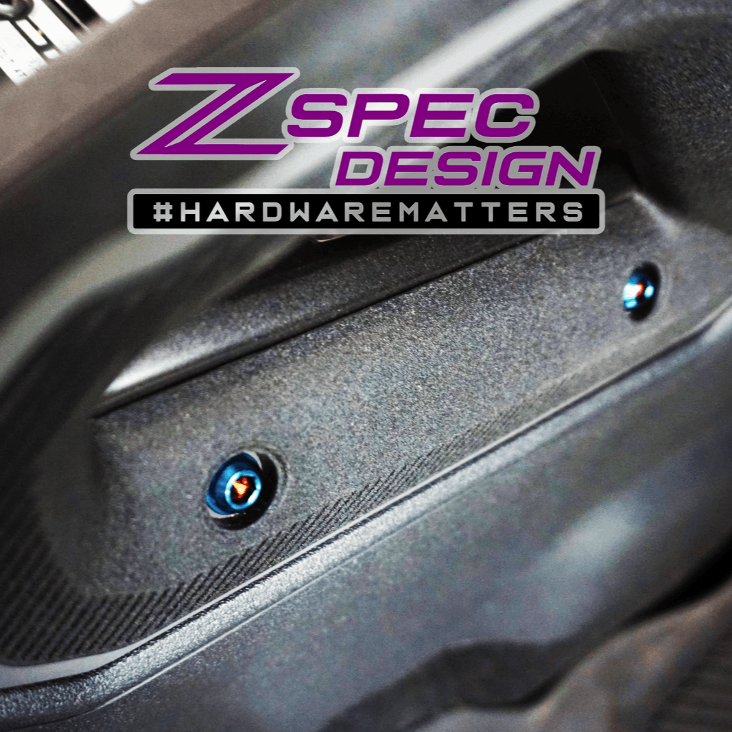 ZSPEC Interior Dress Up Bolts® Fastener Kit for 21+ Ford Bronco 2.7L, Titanium & Billet - ZSPEC Design LLC - Hardware Fasteners - Bronco, Fastener Kit, ford, Interior Fastener Kits - zspecdesign.com