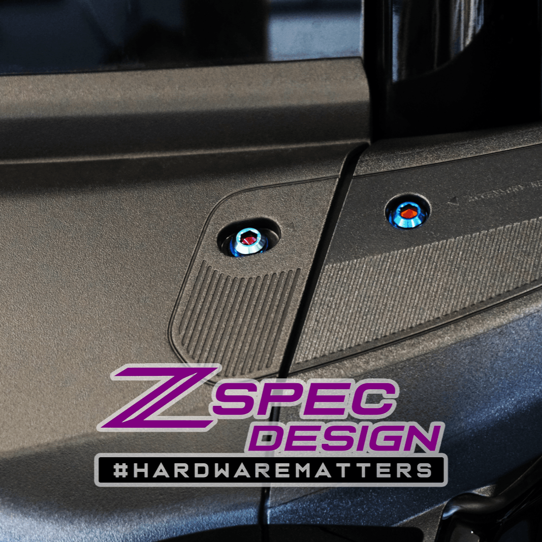 ZSPEC Interior Dress Up Bolts® Fastener Kit for 21+ Ford Bronco 2.7L, Titanium & Billet - ZSPEC Design LLC - Hardware Fasteners - Bronco, Fastener Kit, ford, Interior Fastener Kits - zspecdesign.com