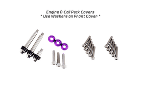 ZSPEC Stage 3 Dress Up Bolts® Fastener Kit for Nissan Skyline GT-R/GTR R32/R33/R34 Stainless Steel & Billet Aluminum Dress Up Bolts Fasteners Washers Red Blue Purple Gold Burned Black Beauty Car Show Engine Bay