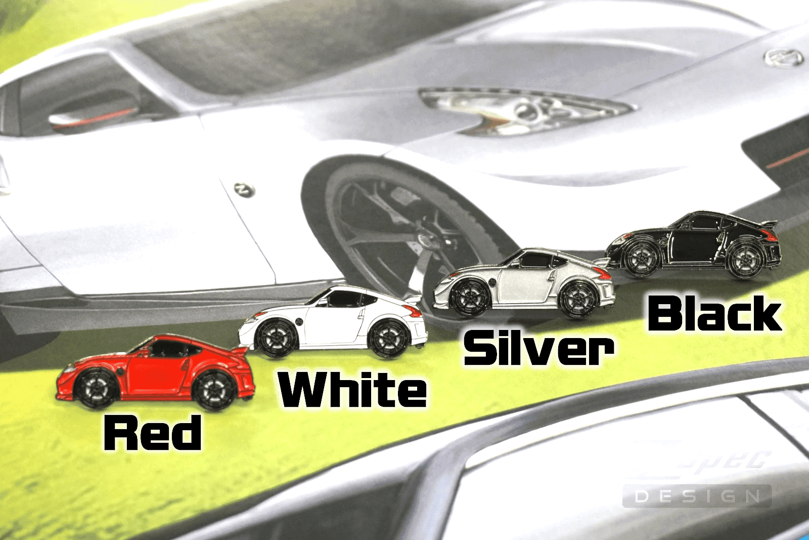 ZSPEC Nissan 370z / Z34 Nismo V1 - Edition Lapel / Hat Pin - ZSPEC Design LLC - Collectibles - 370z, accessory, lapel, lifestyle, nismo, nissan, nissan pin, pin, Z - zspecdesign.com