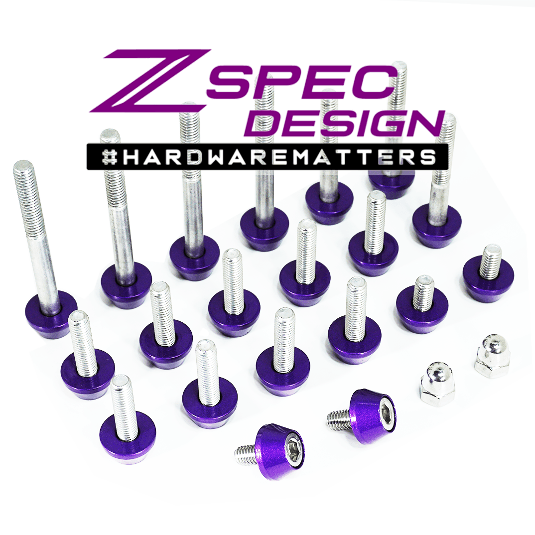 ZSPEC Plenum Fastener Kit for Nissan 350z VQ35DE, Stock (OEM) Length, Stainless & Billet - ZSPEC Design LLC - Hardware Fasteners - 350z, Fastener Kit, nissan, plenum, z33 - zspecdesign.com
