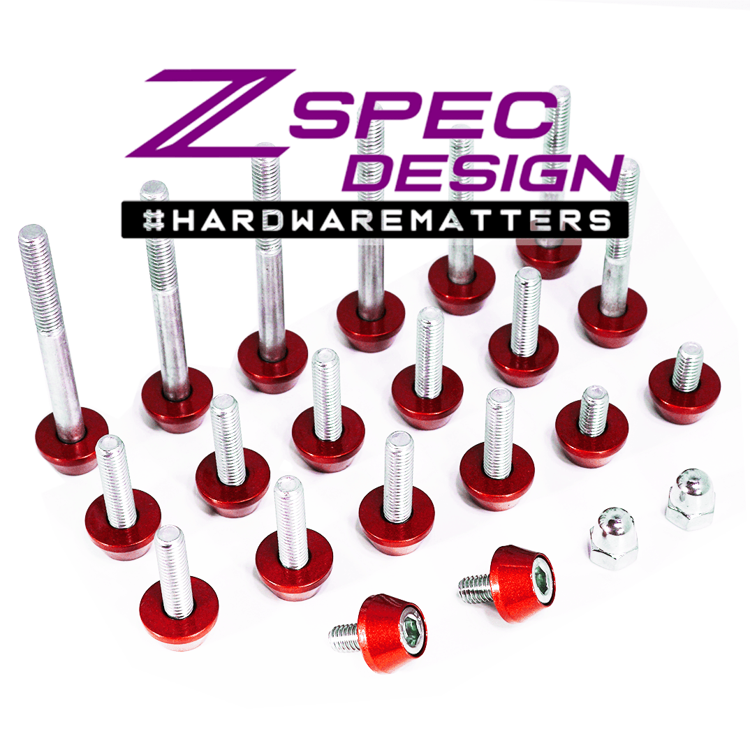 ZSPEC Plenum Fastener Kit for Nissan 350z VQ35DE, Stock (OEM) Length, Stainless & Billet - ZSPEC Design LLC - Hardware Fasteners - 350z, Fastener Kit, nissan, plenum, z33 - zspecdesign.com