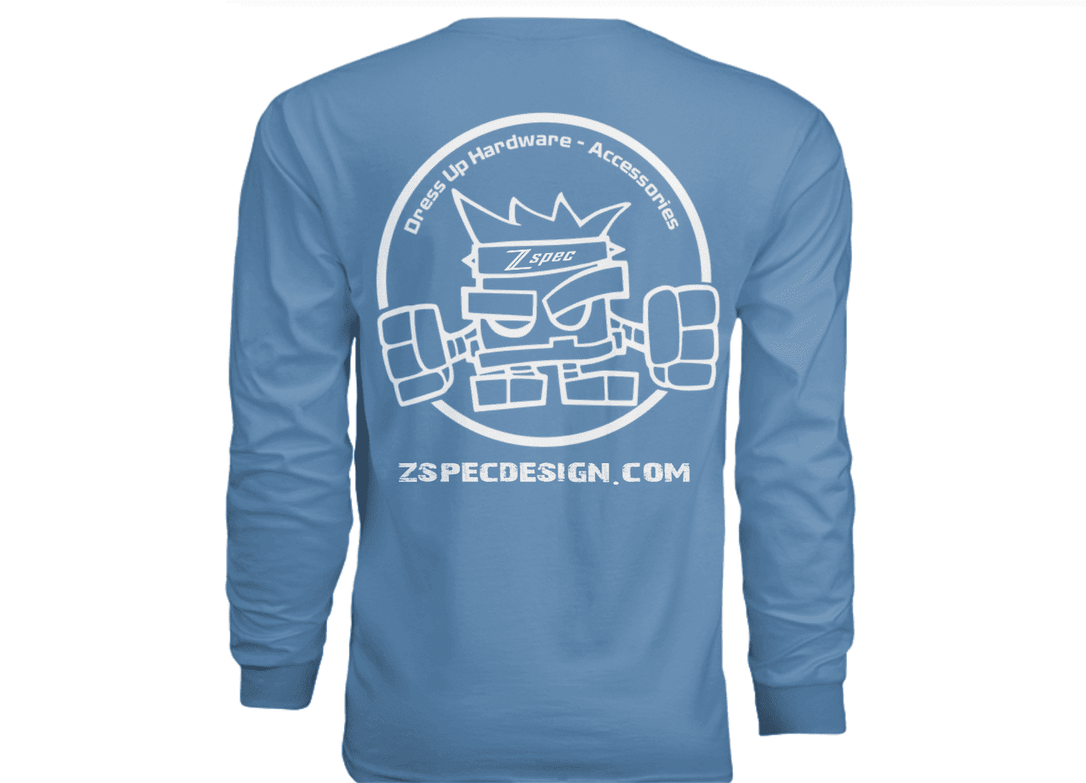 ZSPEC Long-Sleeve Cotton T-Shirt, Light Blue - ZSPEC Design LLC - Shirts & Tops - apparel, t-shirt, ZSPEC - zspecdesign.com