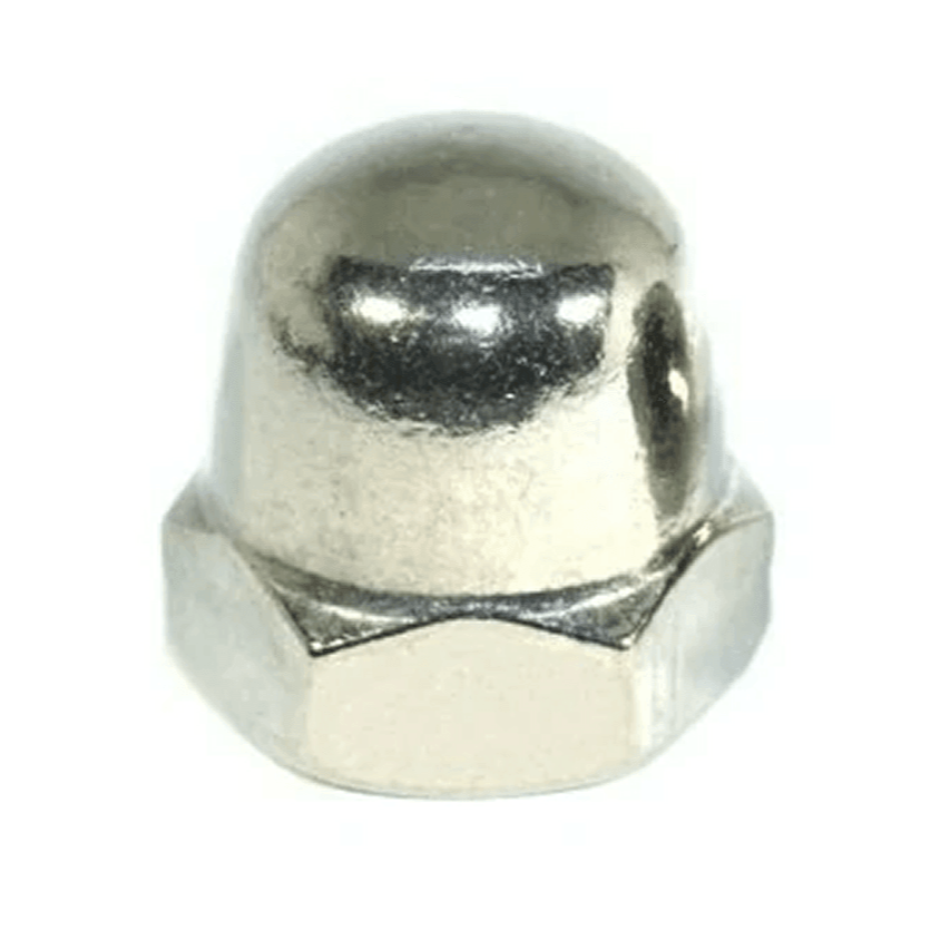 ZSPEC M10 x 1.25 Acorn Nut w/Flat Washer, SUS304 Stainless, Semi-Polished - ZSPEC Design LLC - Hardware Fasteners - m10, nut, Stainless - zspecdesign.com