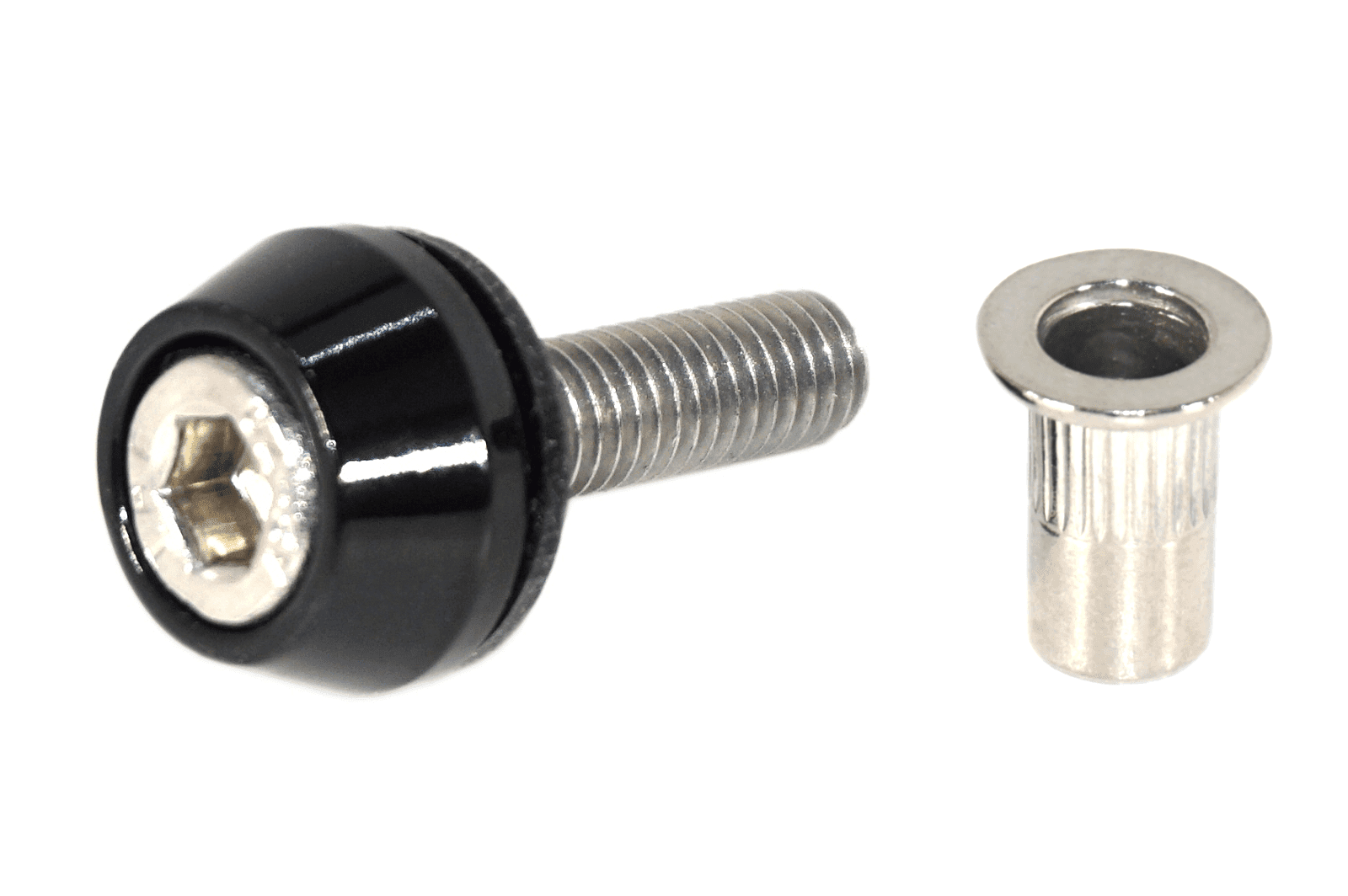 ZSPEC Body Kit Fastener, M5x20mm Stainless & Billet w/Rivet Nut, Per Each - ZSPEC Design LLC - Hardware Fasteners - 44-pack, abflug, aimgain, amuse, auto veloce, body, body hardware, body kit, clinched, damd, Do-Luck, Dress Up Bolt, fender, flare, fujimura, greddy, hamann, hks, ings+1, knight sports, kuhl, lbw, liberty walk, m-sports, m5, novitec, pandem, per each, rocket bunny, rowen, sense, stainless, street hunter, twinz, veilside, zele, zero sports - zspecdesign.com