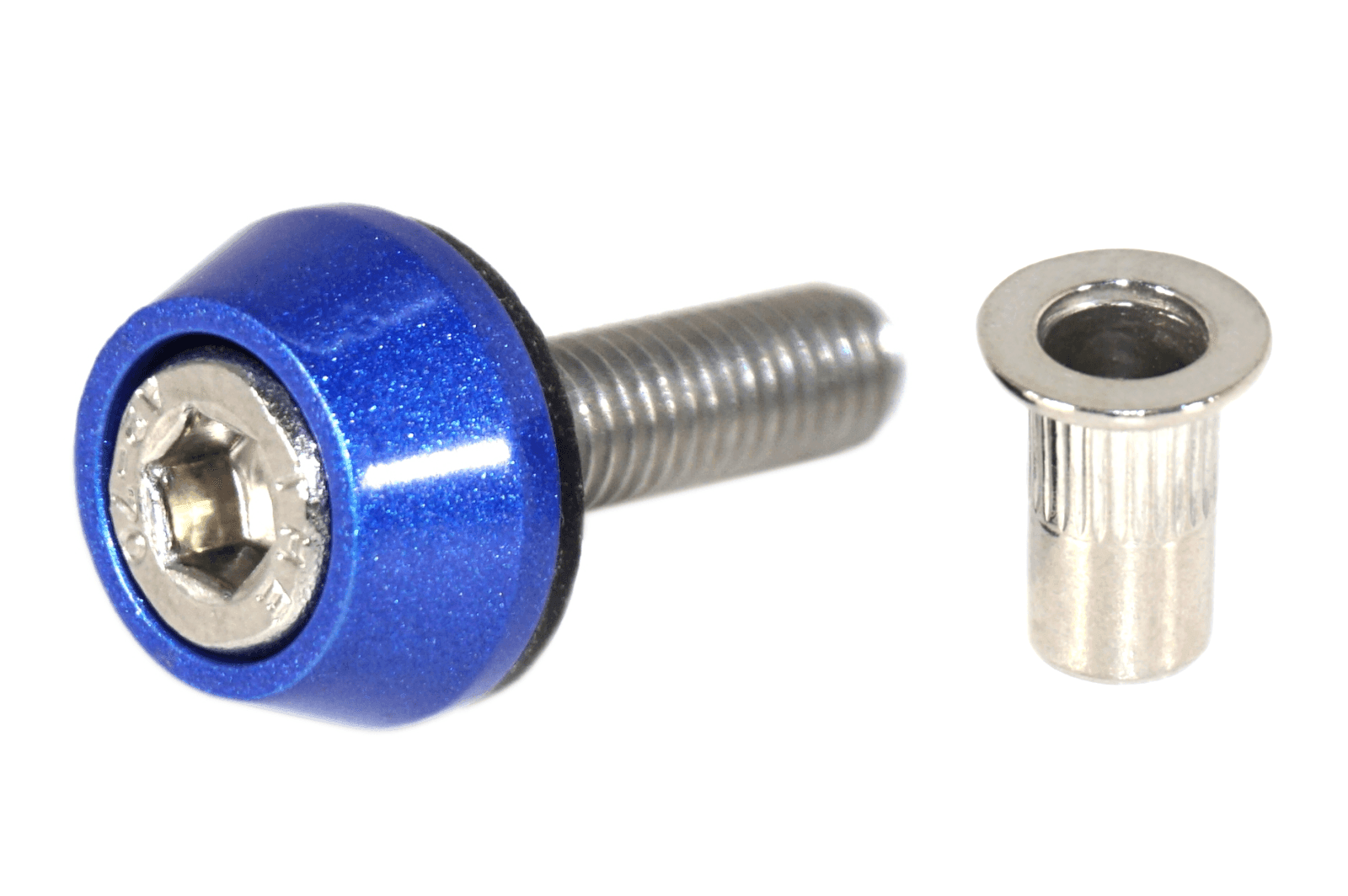 ZSPEC Body Kit Fastener, M5x20mm Stainless & Billet w/Rivet Nut, Per Each - ZSPEC Design LLC - Hardware Fasteners - 44-pack, abflug, aimgain, amuse, auto veloce, body, body hardware, body kit, clinched, damd, Do-Luck, Dress Up Bolt, fender, flare, fujimura, greddy, hamann, hks, ings+1, knight sports, kuhl, lbw, liberty walk, m-sports, m5, novitec, pandem, per each, rocket bunny, rowen, sense, stainless, street hunter, twinz, veilside, zele, zero sports - zspecdesign.com