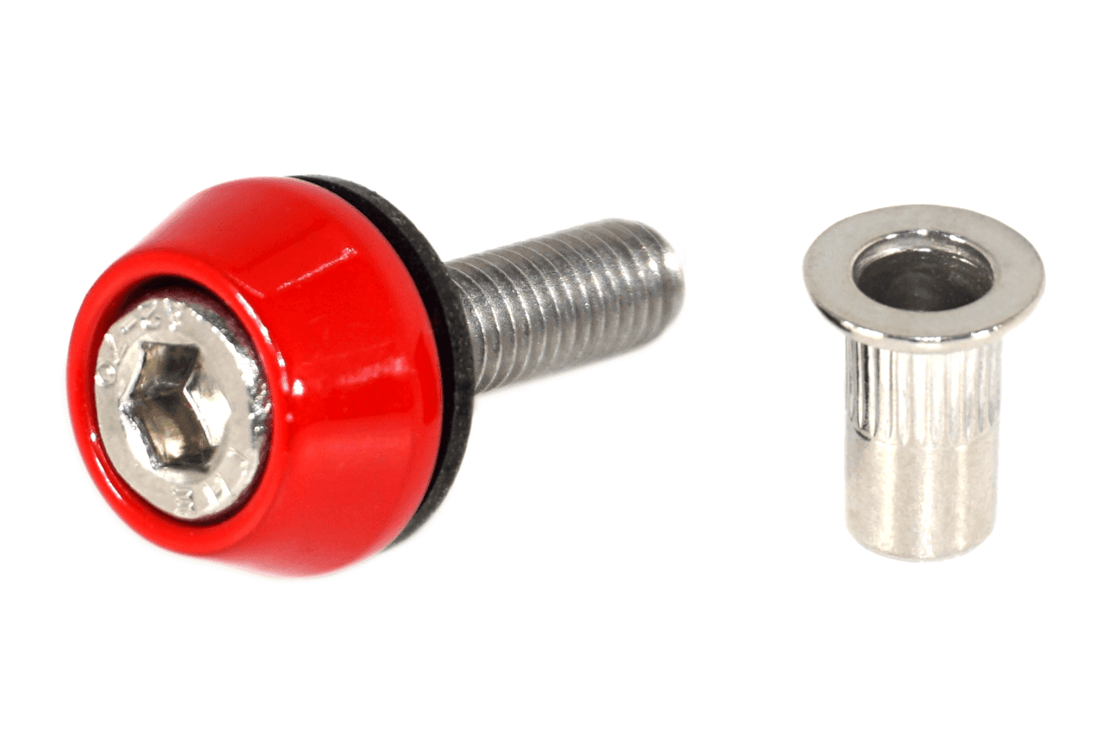 ZSPEC Body Kit Fastener, M5x20mm Stainless & Billet w/Rivet Nut, Per Each - ZSPEC Design LLC - Hardware Fasteners - 44-pack, abflug, aimgain, amuse, auto veloce, body, body hardware, body kit, clinched, damd, Do-Luck, Dress Up Bolt, fender, flare, fujimura, greddy, hamann, hks, ings+1, knight sports, kuhl, lbw, liberty walk, m-sports, m5, novitec, pandem, per each, rocket bunny, rowen, sense, stainless, street hunter, twinz, veilside, zele, zero sports - zspecdesign.com