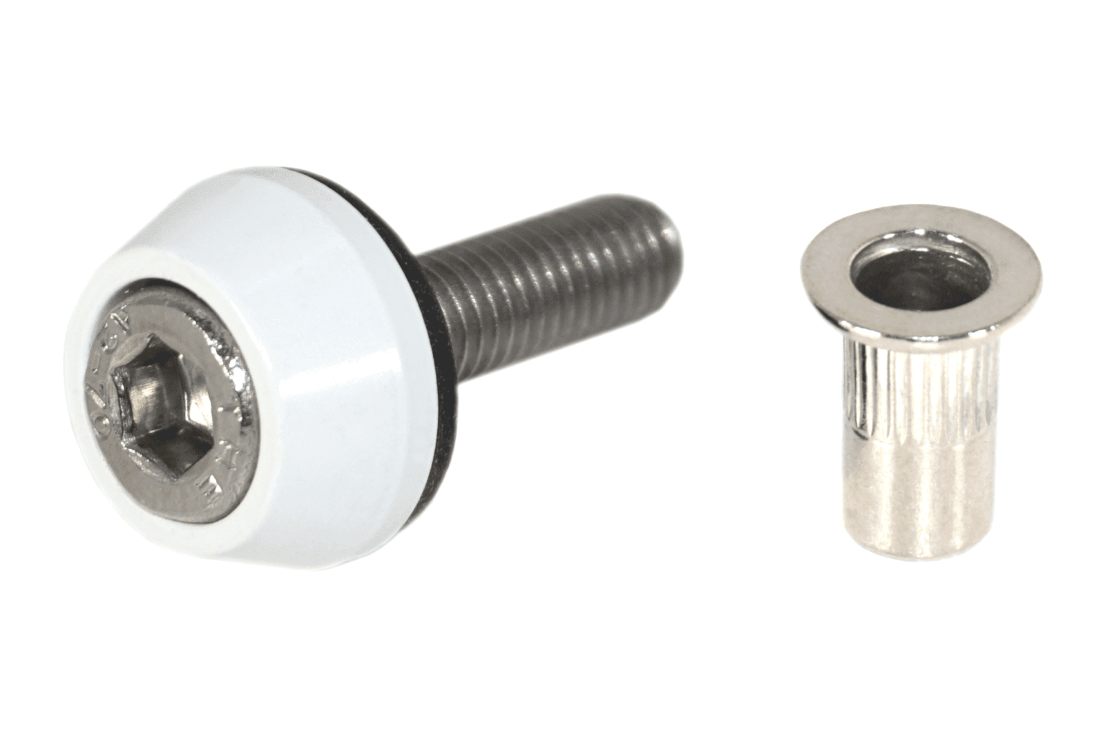ZSPEC Body Kit Fastener, M5x20mm Stainless & Billet w/Rivet Nut, Per Each - ZSPEC Design LLC - Hardware Fasteners - 44-pack, abflug, aimgain, amuse, auto veloce, body, body hardware, body kit, clinched, damd, Do-Luck, Dress Up Bolt, fender, flare, fujimura, greddy, hamann, hks, ings+1, knight sports, kuhl, lbw, liberty walk, m-sports, m5, novitec, pandem, per each, rocket bunny, rowen, sense, stainless, street hunter, twinz, veilside, zele, zero sports - zspecdesign.com
