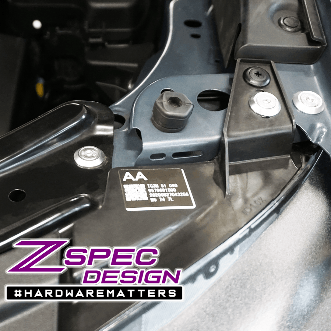 ZSPEC "Stage 1" Dress Up Bolts® Fastener Kit for '17-23 Mazda CX-5, Stainless & Billet - ZSPEC Design LLC - Hardware Fasteners - cx-5, Fastener Kit, mazda, stage 1 - zspecdesign.com