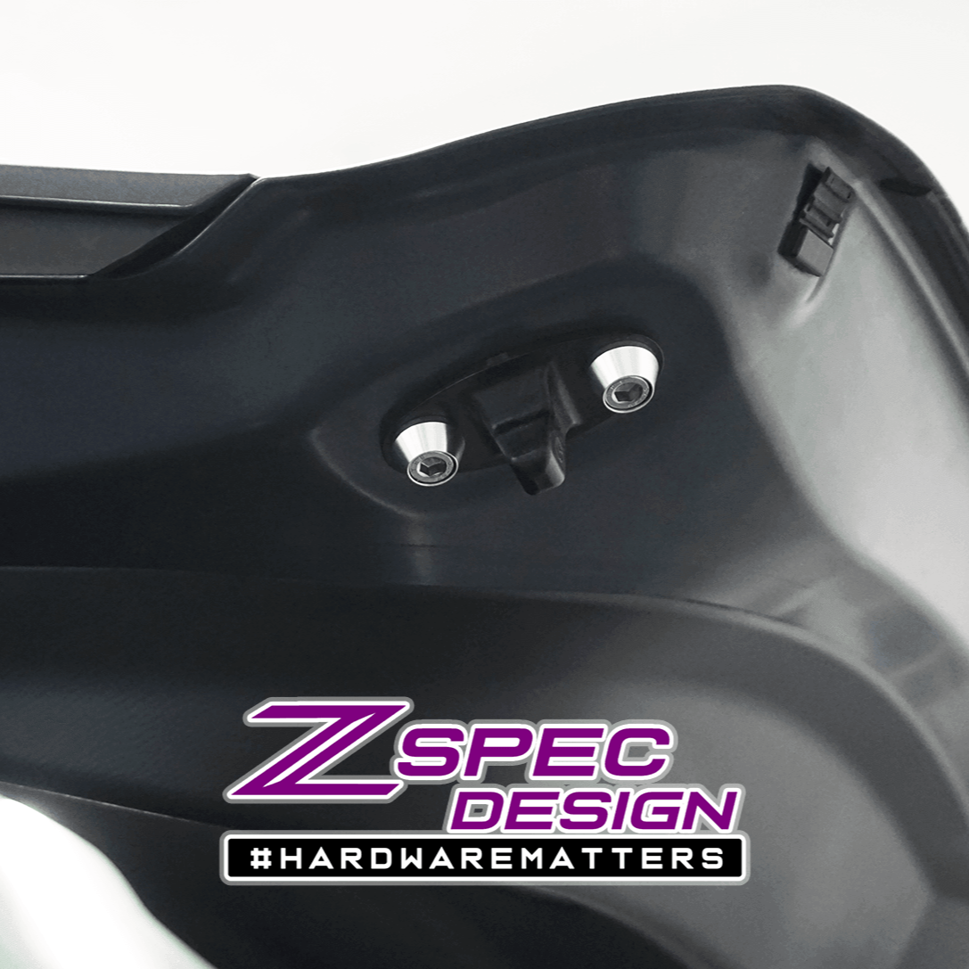 ZSPEC Dress Up Bolts® Hatch/Trunk-Area Fastener Kit for '17-23 Mazda CX-9, Stainless & Billet - ZSPEC Design LLC - Hardware Fasteners - cx-9, Fastener Kit, mazda - zspecdesign.com