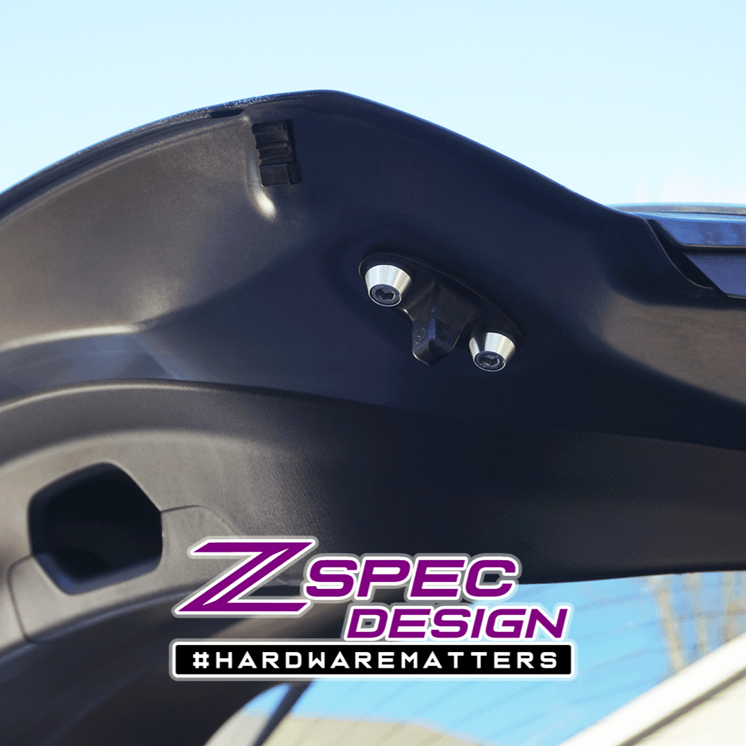 ZSPEC Dress Up Bolts® Hatch/Trunk-Area Fastener Kit for '17-23 Mazda CX-9, Stainless & Billet - ZSPEC Design LLC - Hardware Fasteners - cx-9, Fastener Kit, mazda - zspecdesign.com