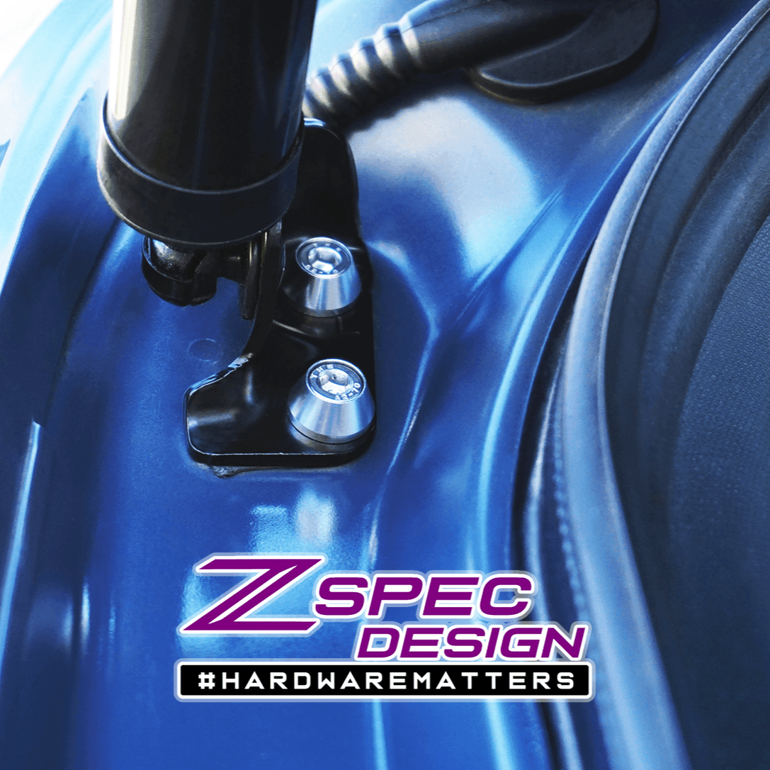 ZSPEC Dress Up Bolts® Trunk/Hatch Lift-Gate Fasteners for Mazda CX-3/CX-5/CX-9, Stainless & Billet - ZSPEC Design LLC - Hardware Fasteners - cx-9, Fastener Kit, mazda - zspecdesign.com