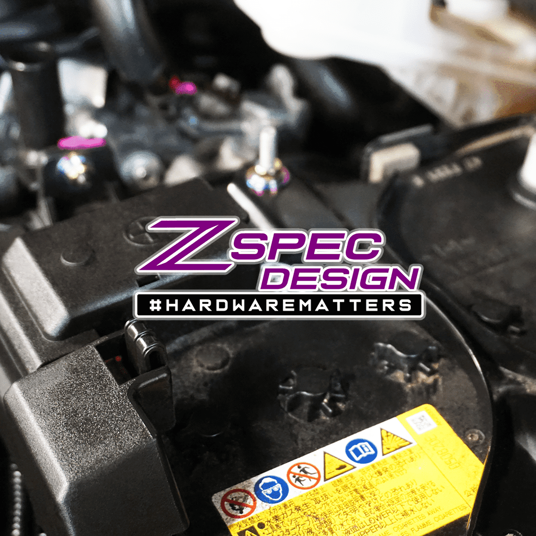 ZSPEC "Stage 1" Dress Up Bolts® Fastener Kit for '16-23 Mazda CX-9, Titanium - ZSPEC Design LLC - Hardware Fasteners - cx-9, Fastener Kit, mazda, stage 1 - zspecdesign.com