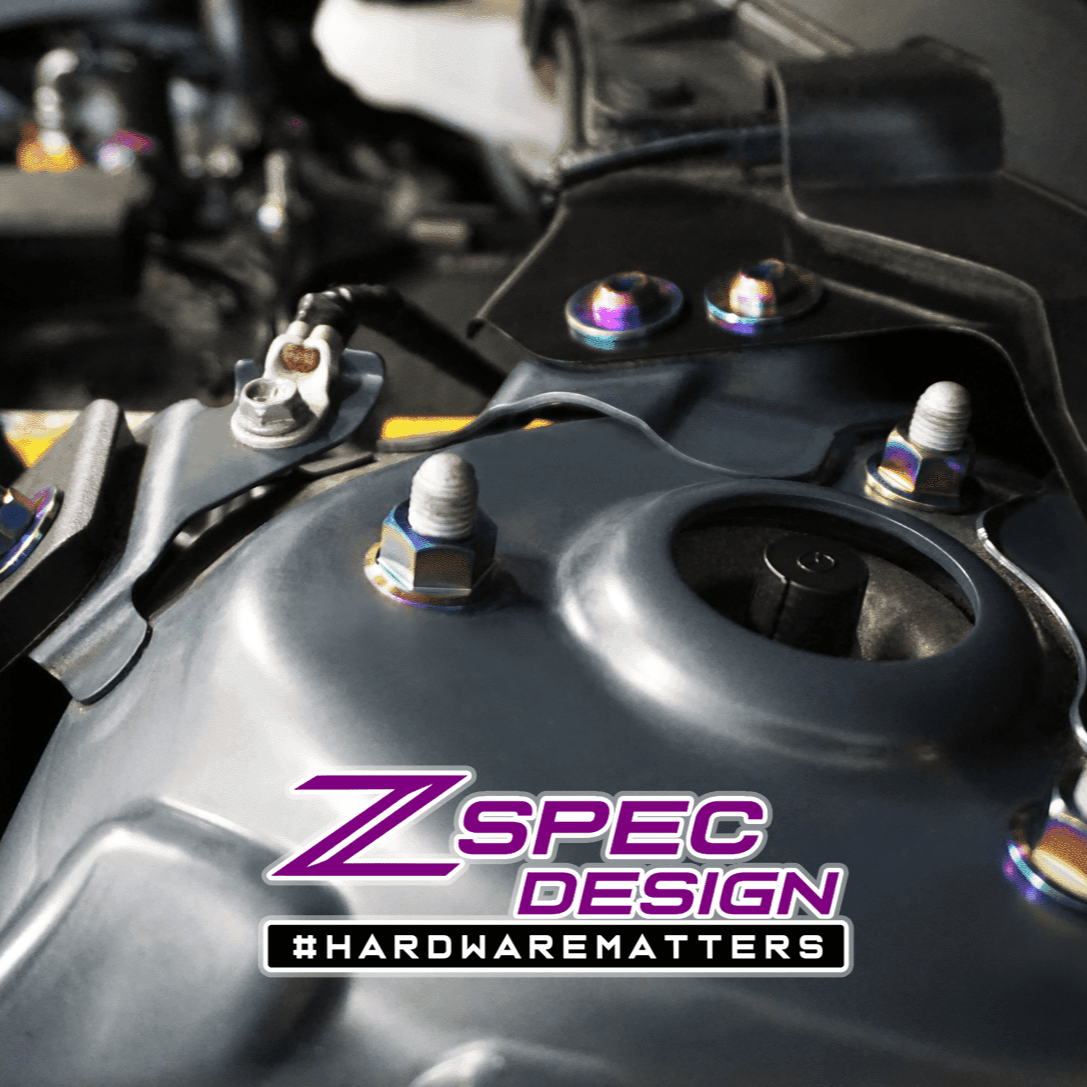 ZSPEC "Stage 1" Dress Up Bolts® Fastener Kit for '16-23 Mazda CX-9, Titanium - ZSPEC Design LLC - Hardware Fasteners - cx-9, Fastener Kit, mazda, stage 1 - zspecdesign.com