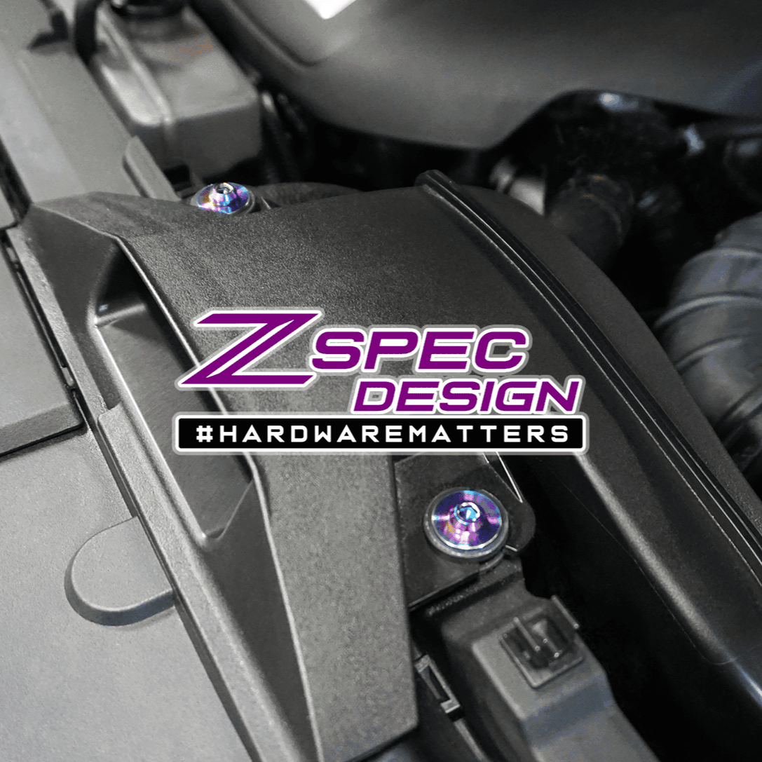 ZSPEC "Stage 1" Dress Up Bolts® Fastener Kit for '16-23 Mazda CX-9, Titanium - ZSPEC Design LLC - Hardware Fasteners - cx-9, Fastener Kit, mazda, stage 1 - zspecdesign.com